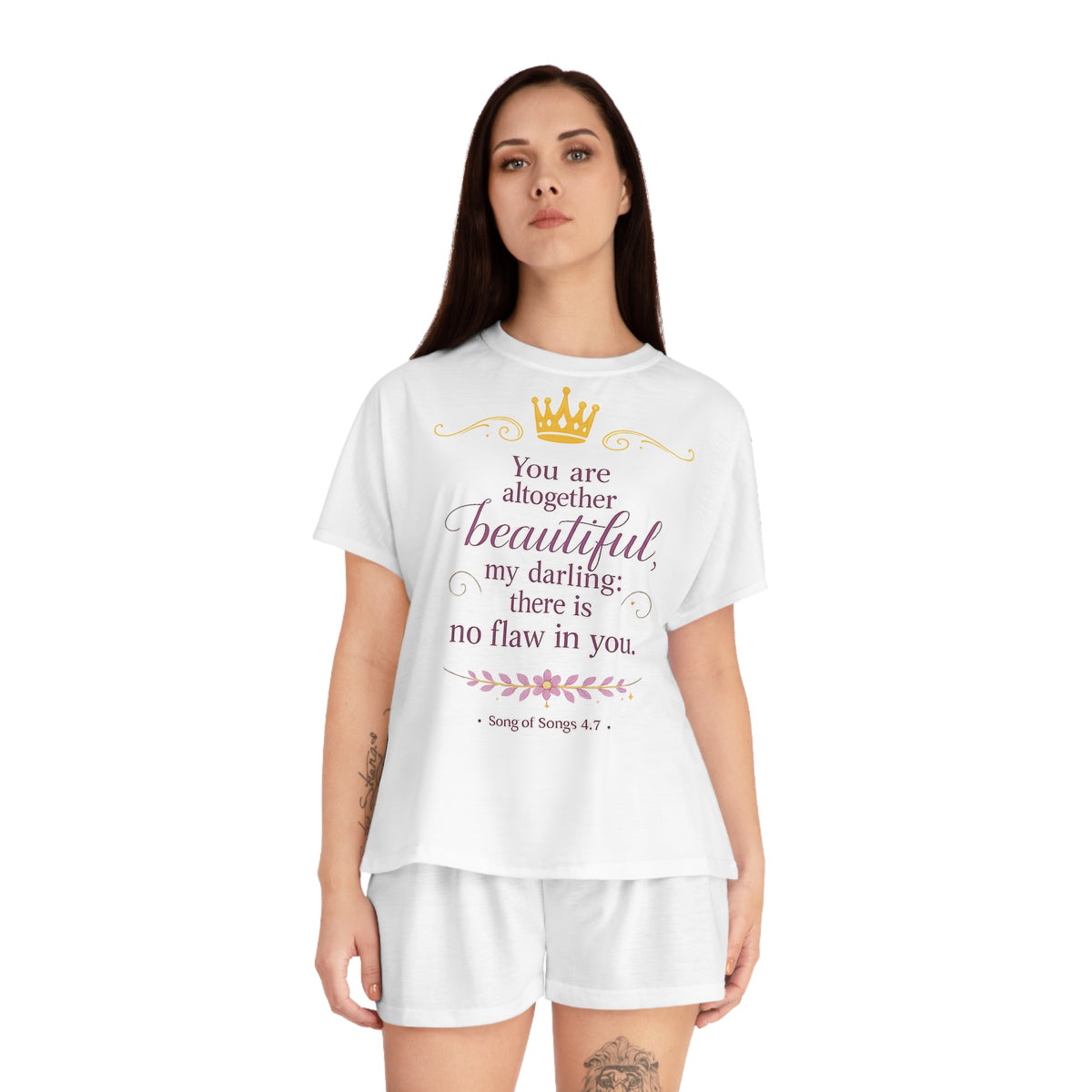 Women's Pajama Set — "You Are Altogether Beautiful" Inspirational Sleepwear