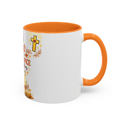 Jesus Christ and Pumpkin Spice Mug — Fall Christian Coffee Cup (11oz/15oz)