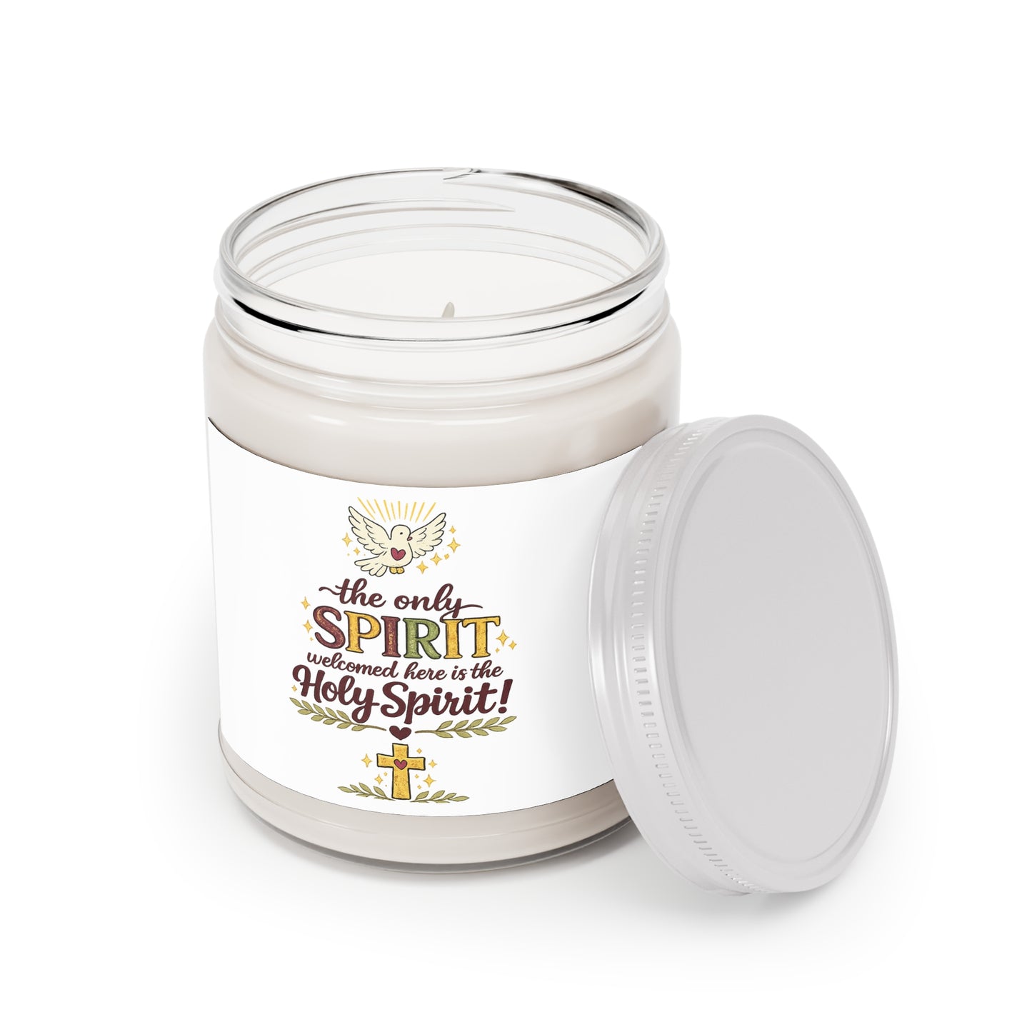 Scented Soy Candles with White Lid, 9oz
