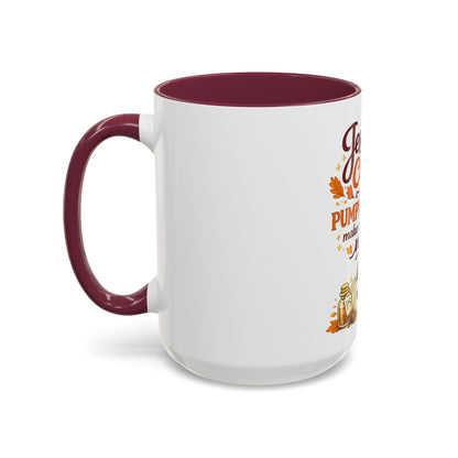 Jesus Christ and Pumpkin Spice Mug — Fall Christian Coffee Cup (11oz/15oz)