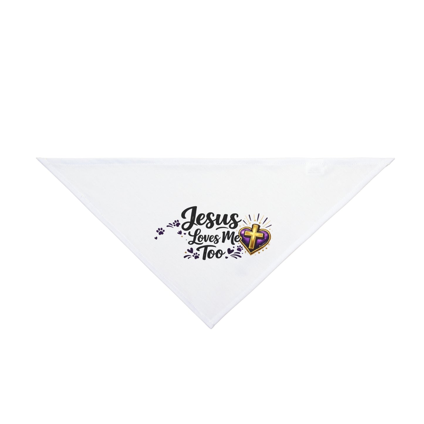 Jesus Loves Me Too Pet Bandana