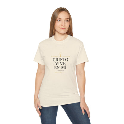 Cristo Vive en Mí Tee — Spanish Christian Faith T-Shirt