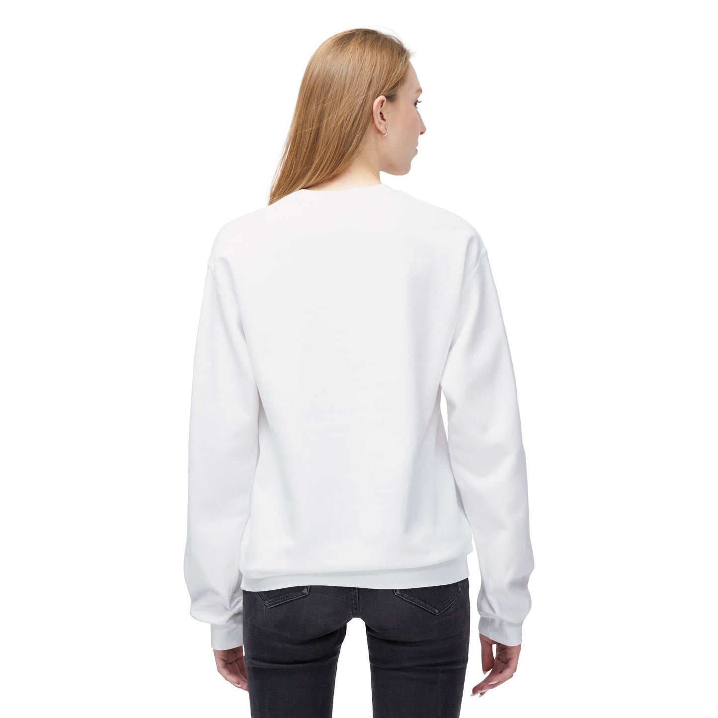 Crewneck Sweatshirt - "Cristo Vive En Mí" Spanish Faith Sweatshirt (Galatians 2:20)