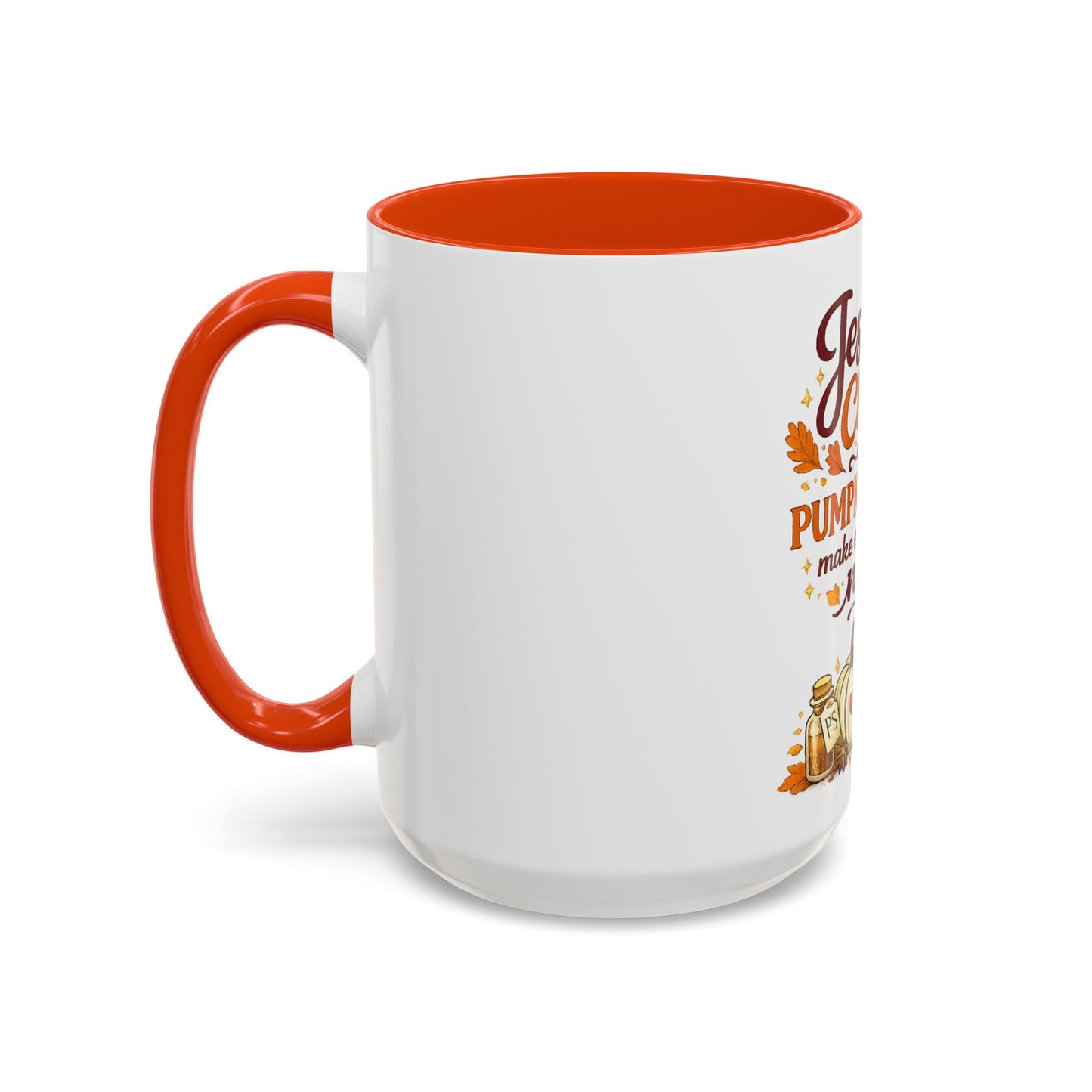 Jesus Christ and Pumpkin Spice Mug — Fall Christian Coffee Cup (11oz/15oz)