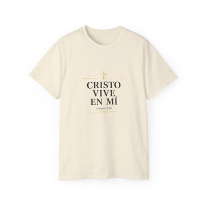 Cristo Vive en Mí Tee — Spanish Christian Faith T-Shirt