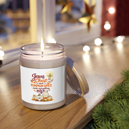 Scented Soy Candles with White Lid, 9oz