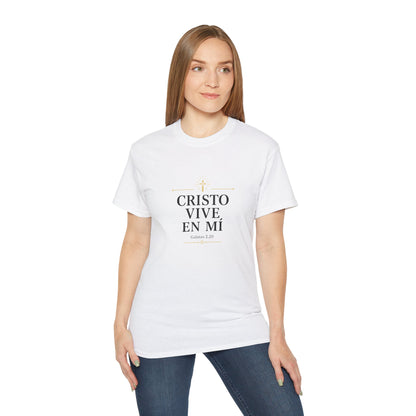 Cristo Vive en Mí Tee — Spanish Christian Faith T-Shirt