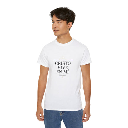Cristo Vive en Mí Tee — Spanish Christian Faith T-Shirt