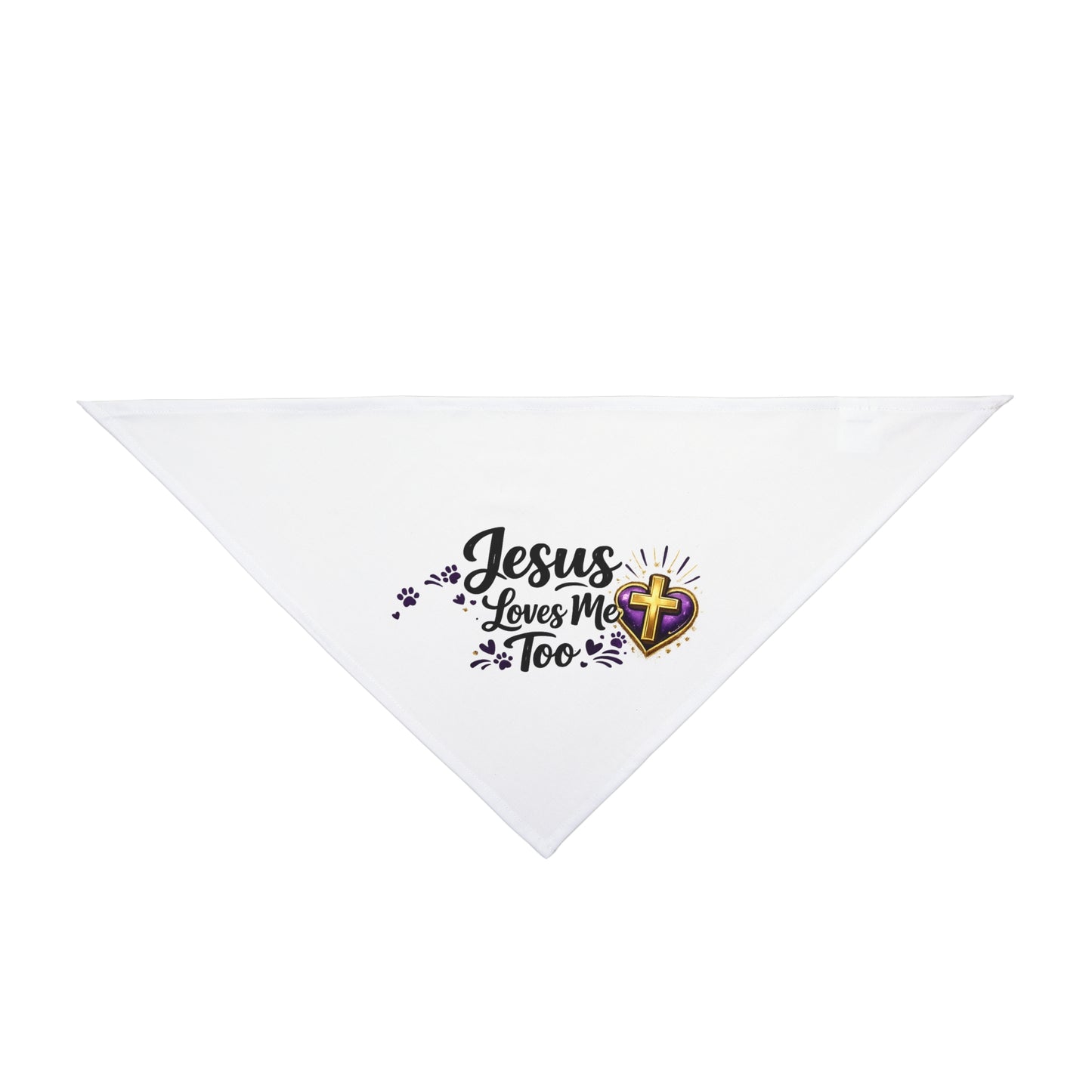 Jesus Loves Me Too Pet Bandana