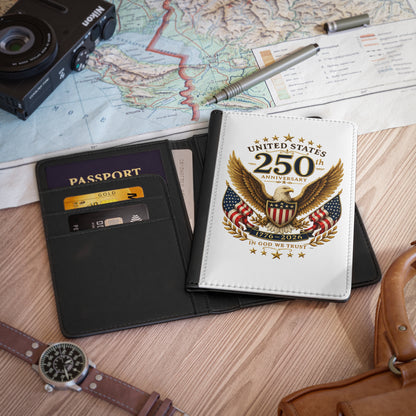 250th USA Anniversary Eagle Passport Cover – 1776–2026 In God We Trust