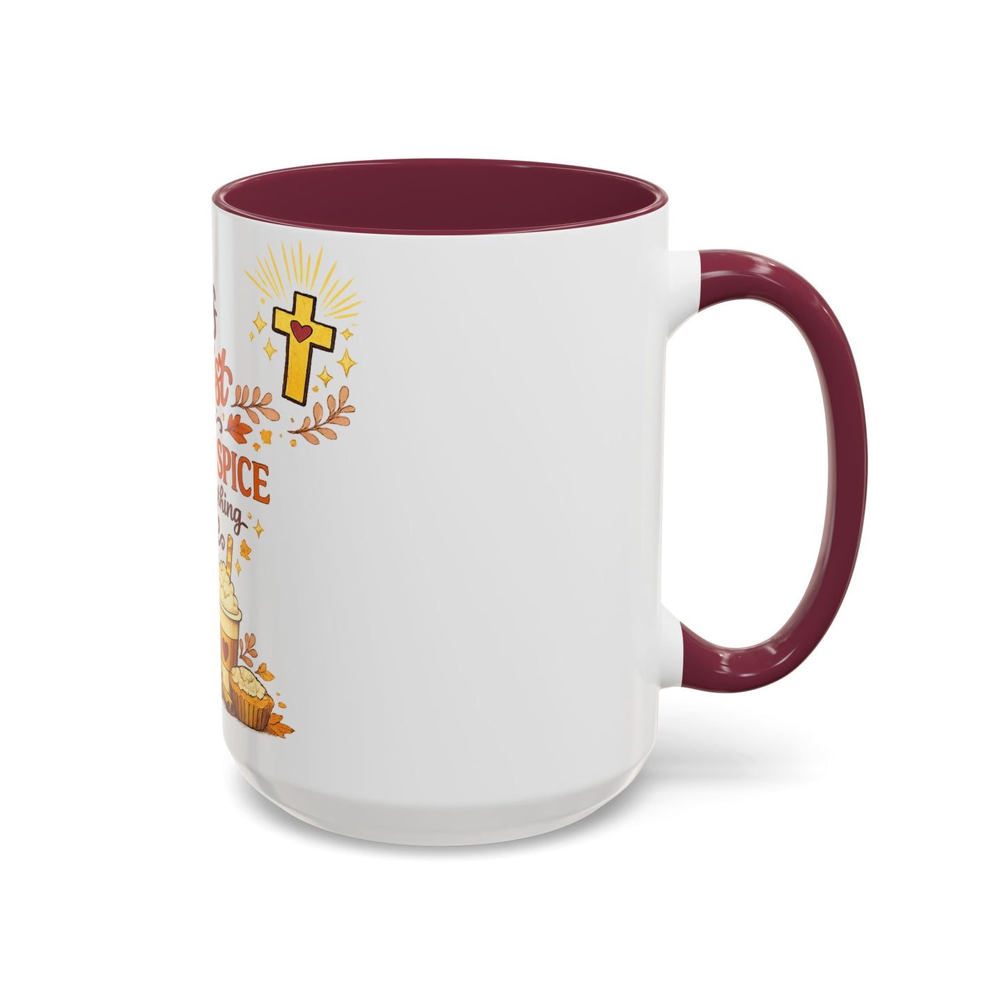 Jesus Christ and Pumpkin Spice Mug — Fall Christian Coffee Cup (11oz/15oz)