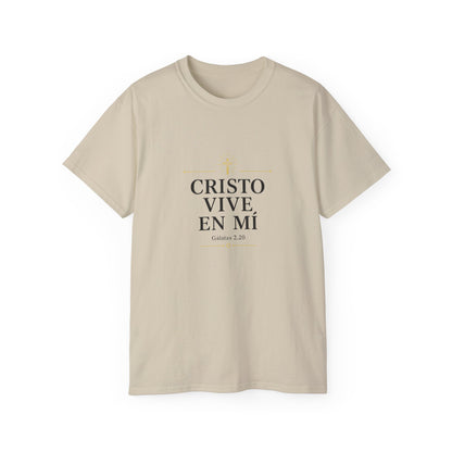 Cristo Vive en Mí Tee — Spanish Christian Faith T-Shirt