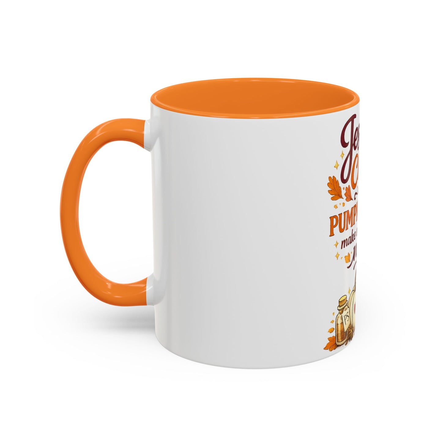 Jesus Christ and Pumpkin Spice Mug — Fall Christian Coffee Cup (11oz/15oz)