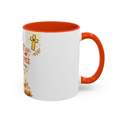 Jesus Christ and Pumpkin Spice Mug — Fall Christian Coffee Cup (11oz/15oz)