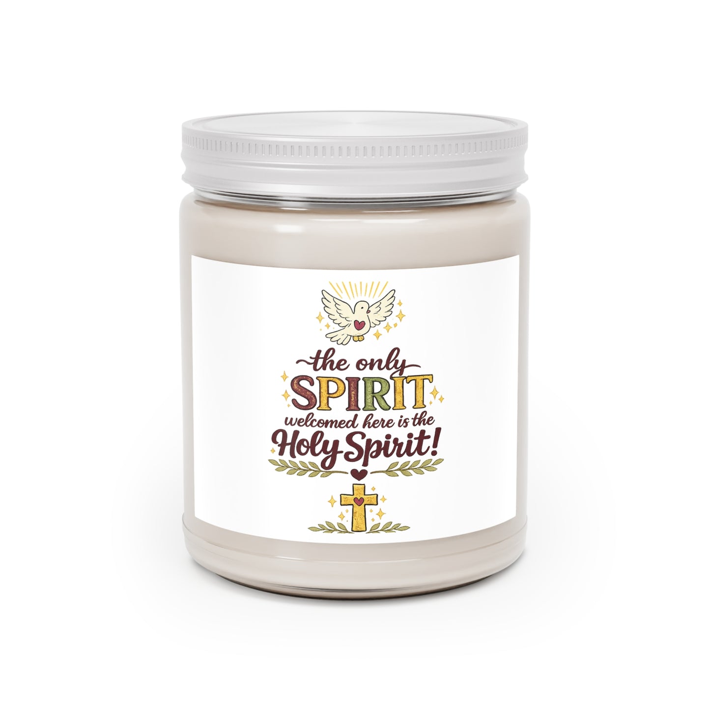 Scented Soy Candles with White Lid, 9oz