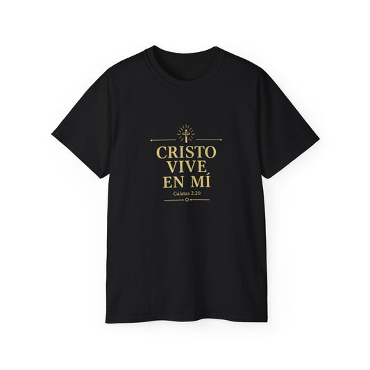 Cristo Vive En Mí Tee — Spanish Christian Faith T-Shirt (Gálatas 2:20)