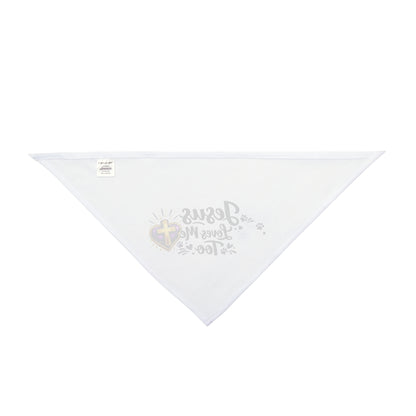 Jesus Loves Me Too Pet Bandana