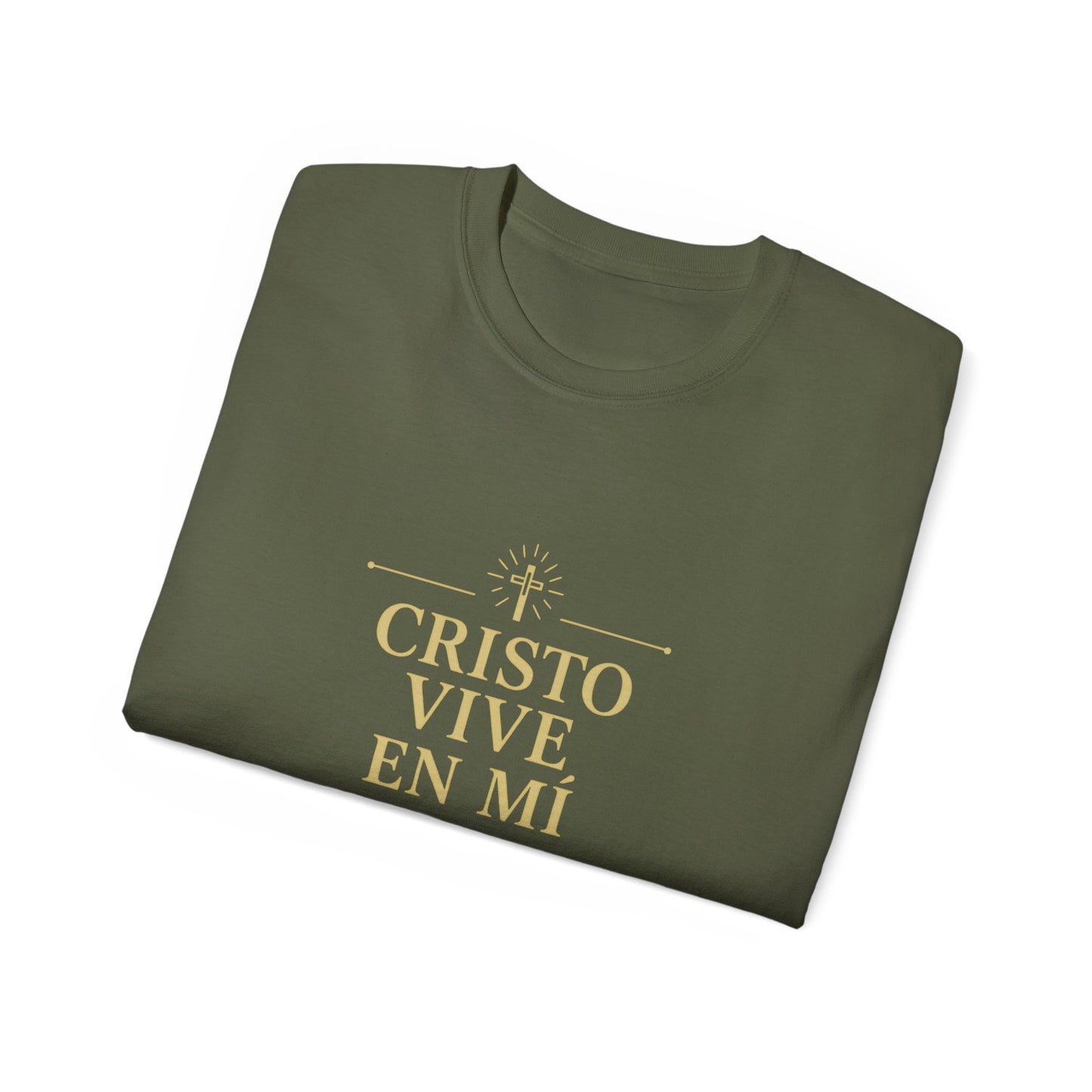 Cristo Vive En Mí Tee — Spanish Christian Faith T-Shirt (Gálatas 2:20)