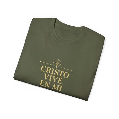 Cristo Vive En Mí Tee — Spanish Christian Faith T-Shirt (Gálatas 2:20)