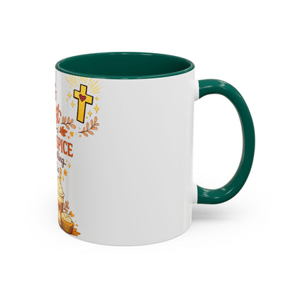 Jesus Christ and Pumpkin Spice Mug — Fall Christian Coffee Cup (11oz/15oz)