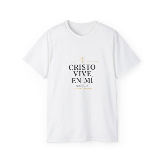 Cristo Vive en Mí Tee — Spanish Christian Faith T-Shirt