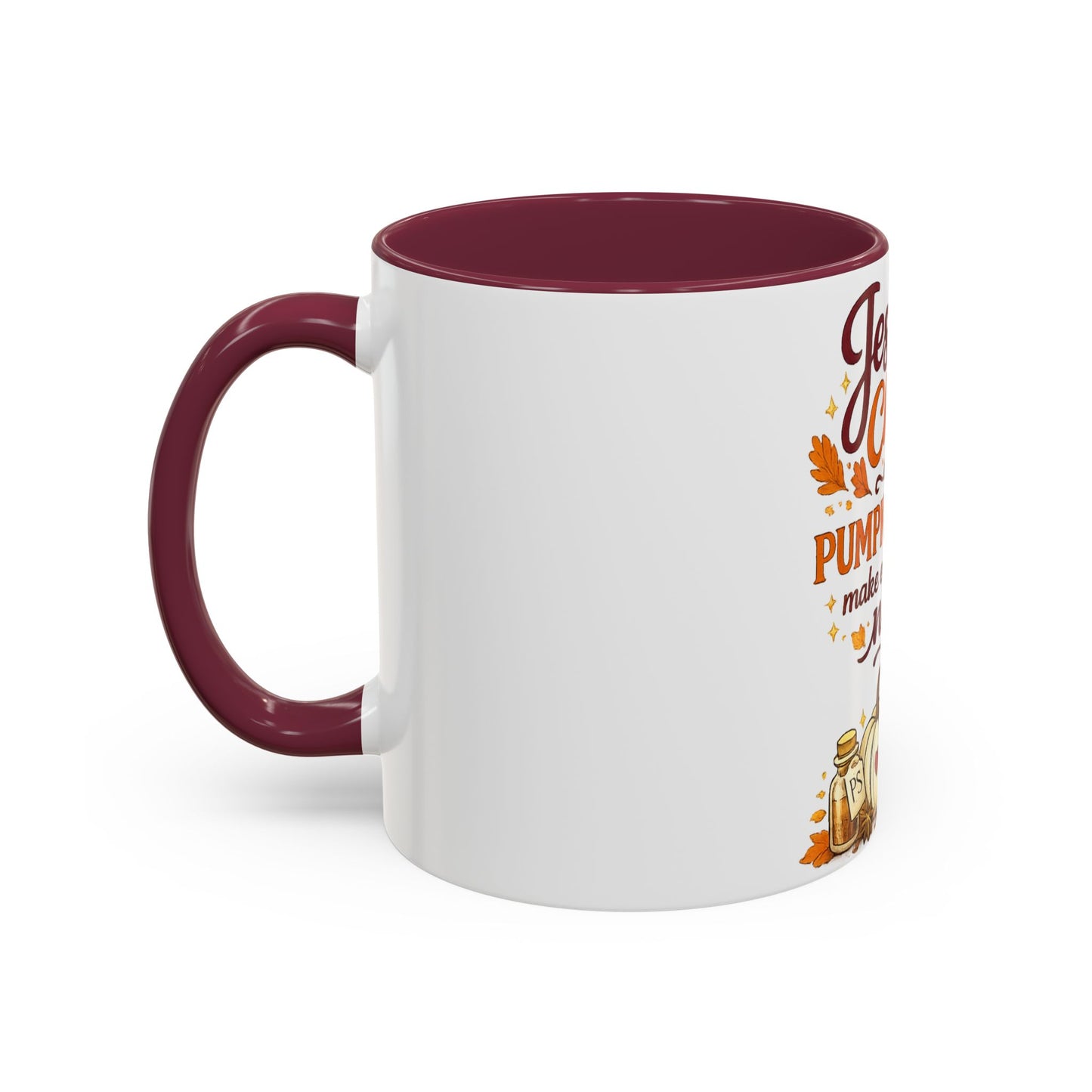 Jesus Christ and Pumpkin Spice Mug — Fall Christian Coffee Cup (11oz/15oz)