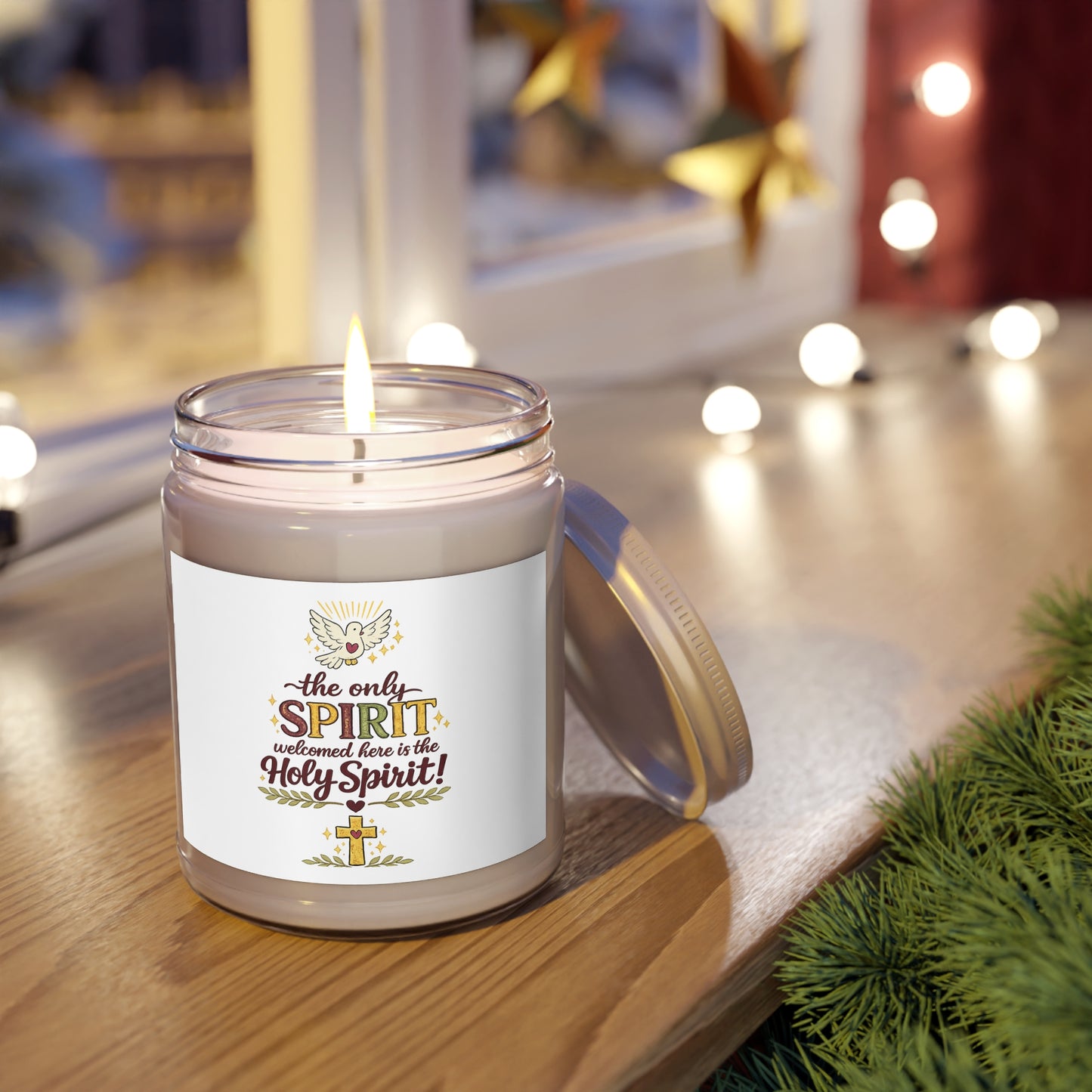 Scented Soy Candles with White Lid, 9oz