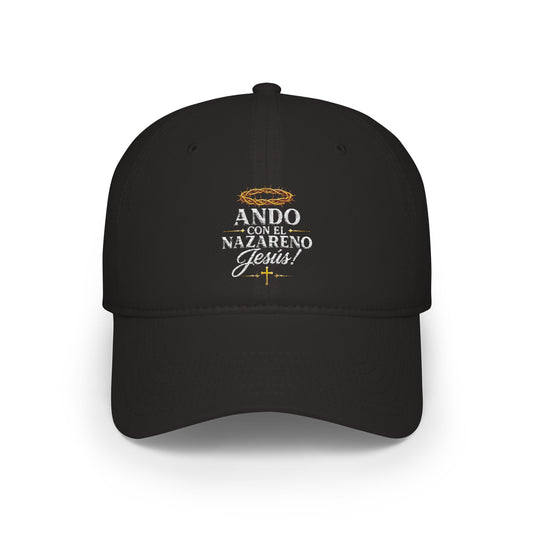 Low Profile Baseball Cap - Ando Con El Nazareno - Jesus