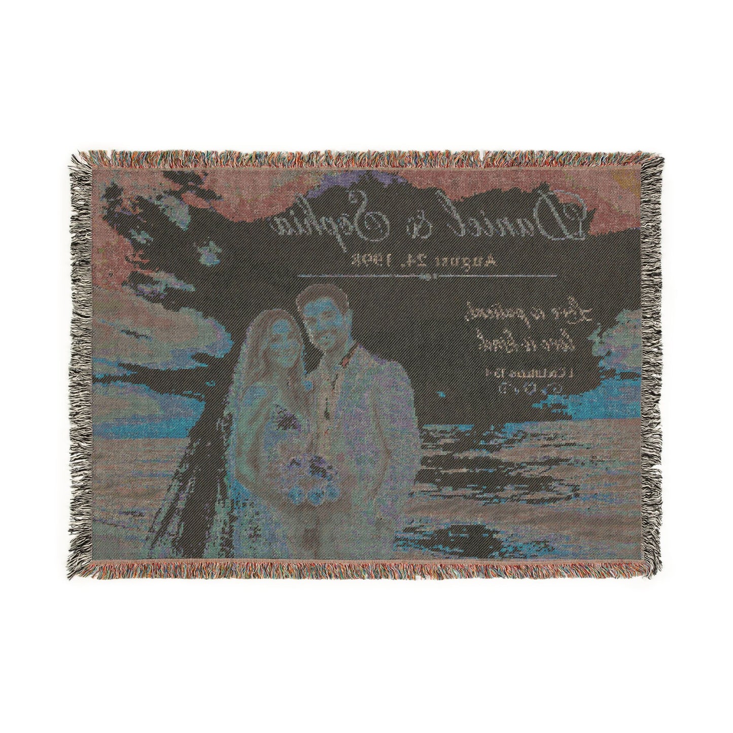 Wedding - Personalized Photo Woven Blanket