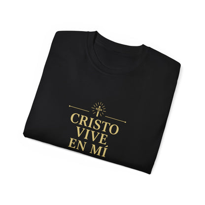 Cristo Vive En Mí Tee — Spanish Christian Faith T-Shirt (Gálatas 2:20)