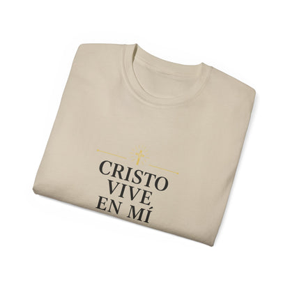 Cristo Vive en Mí Tee — Spanish Christian Faith T-Shirt