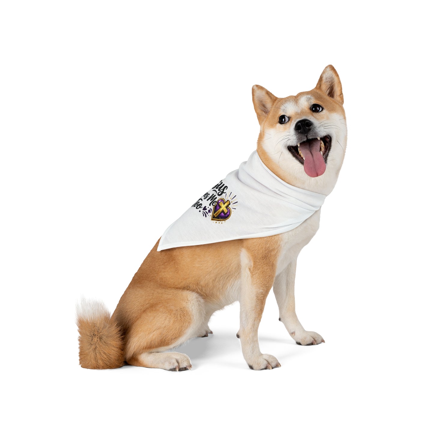 Jesus Loves Me Too Pet Bandana