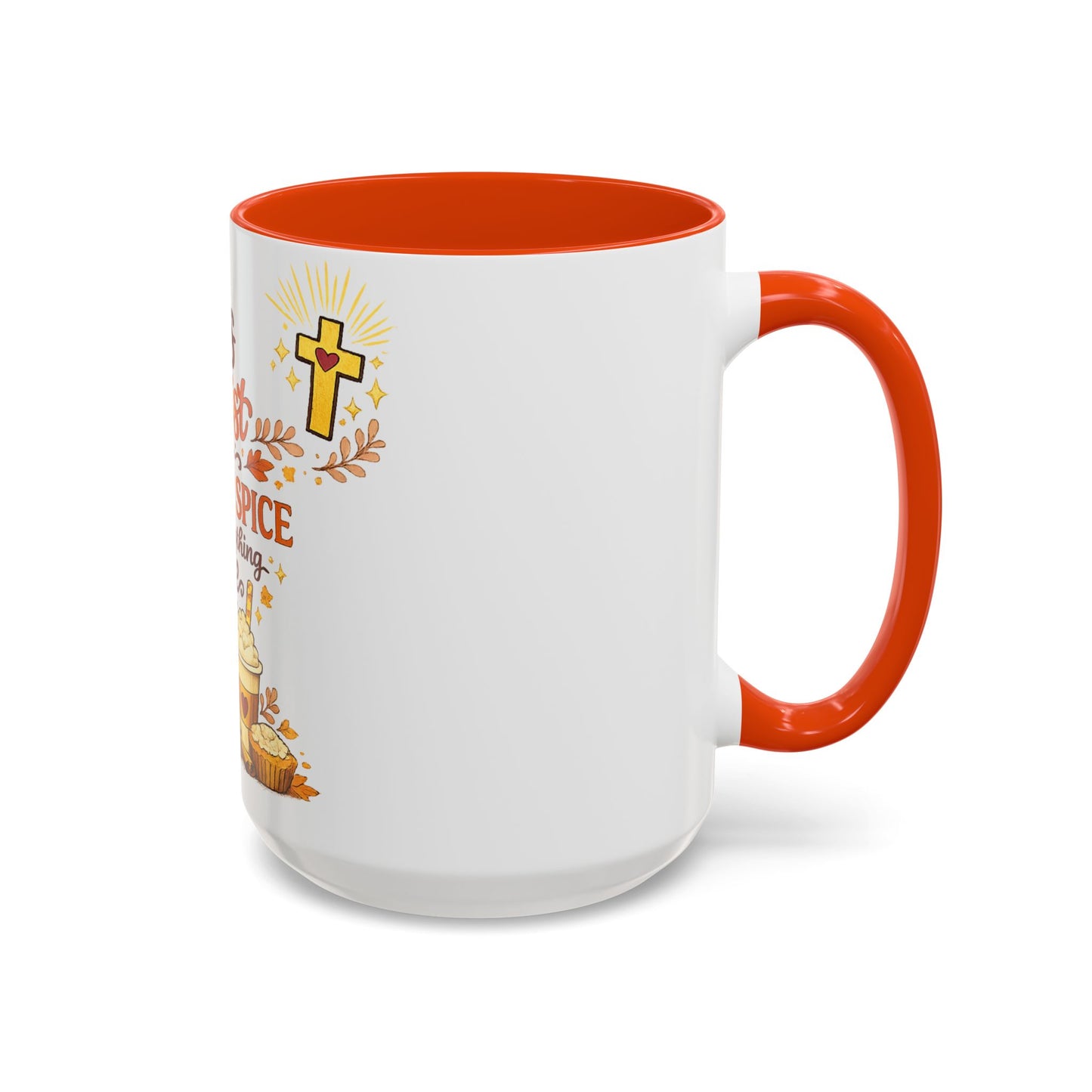 Jesus Christ and Pumpkin Spice Mug — Fall Christian Coffee Cup (11oz/15oz)