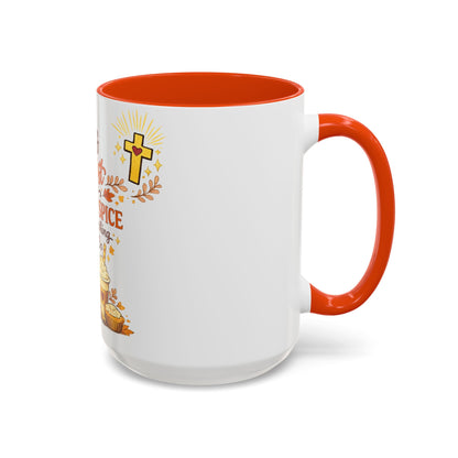 Jesus Christ and Pumpkin Spice Mug — Fall Christian Coffee Cup (11oz/15oz)