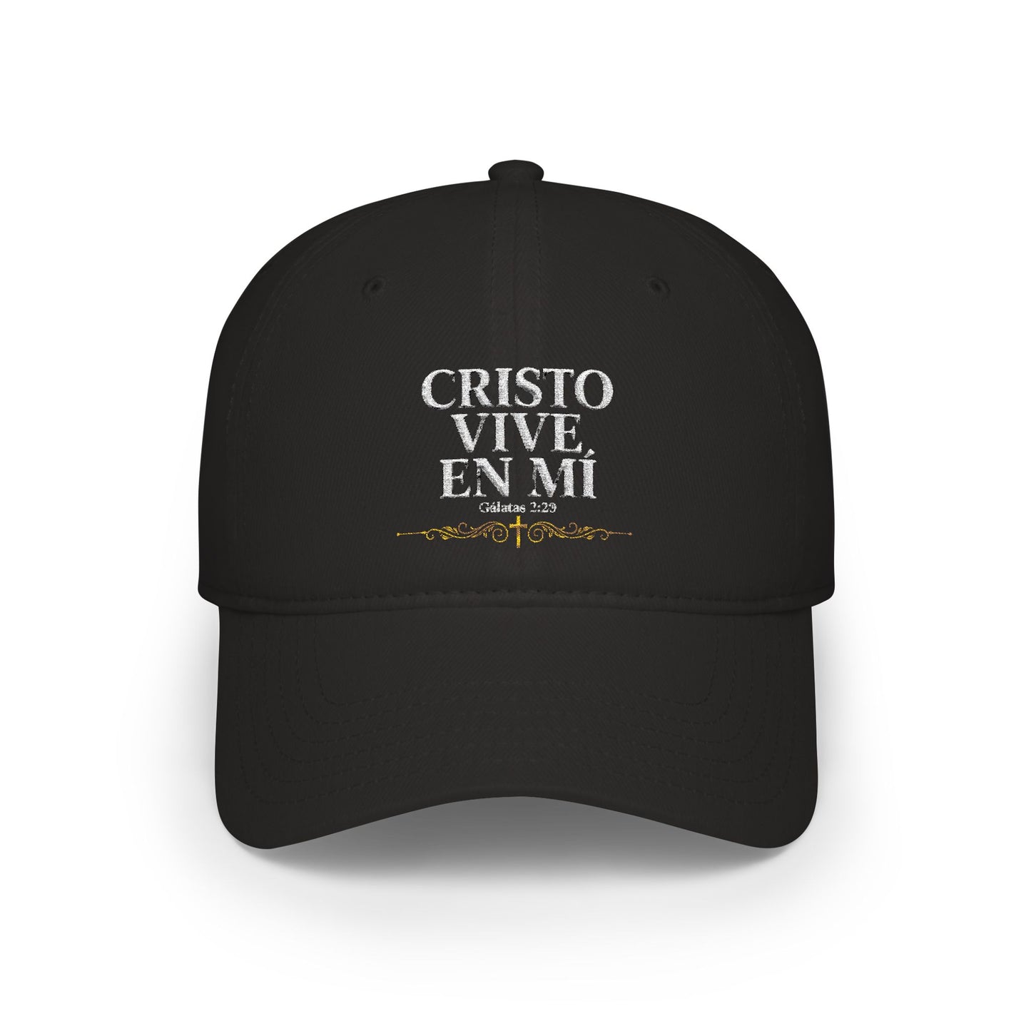 Cristo Vive En Mi Baseball Cap — Spanish Christian Faith Hat